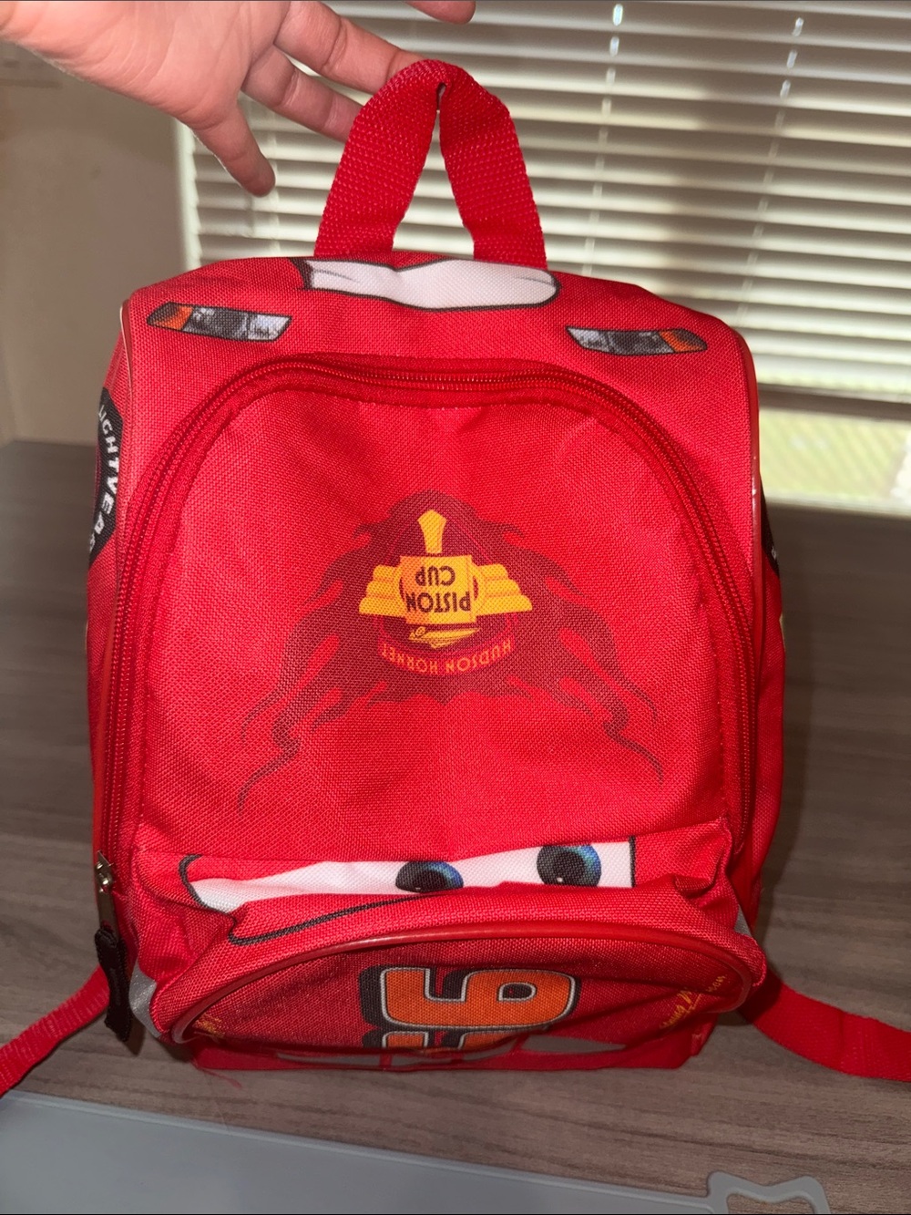 Cars Red Kids Backpack - Lightning McQueen Design